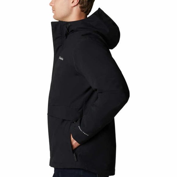 Columbia Men’s Hooded Fleece Lined Canvas Jacket Omni-Tech Insulated NWT Size M - Picture 5 of 6